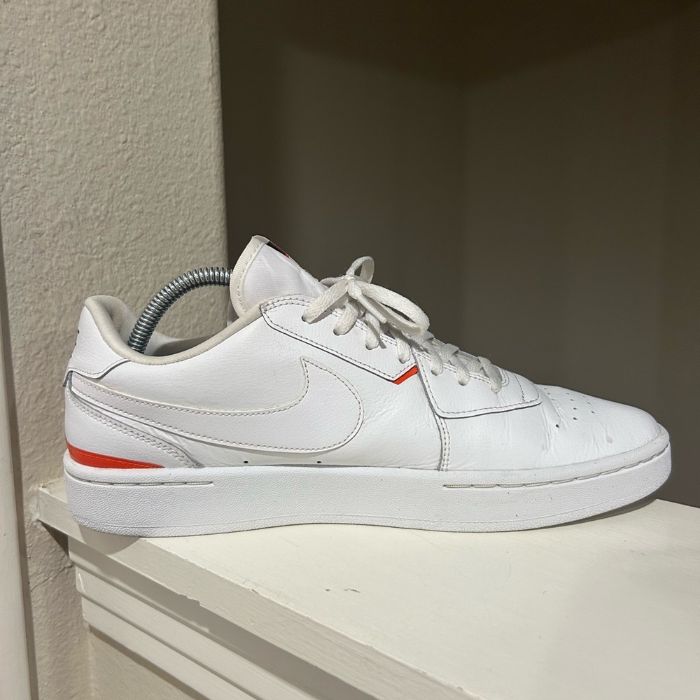 Nike Women White Orange CI0808-100 Court Blanc Athletic Sneakers Shoes Size 11 - Picture 5 of 9
